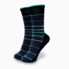 Mephisto Herringbone Stripe Sock - Black(Herringbone Stripe Sock Black)